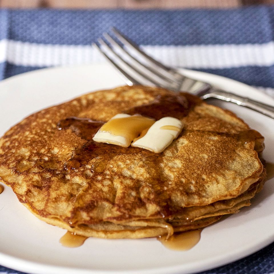 Buttermilk Oat Flour Pancakes — The Redhead Baker