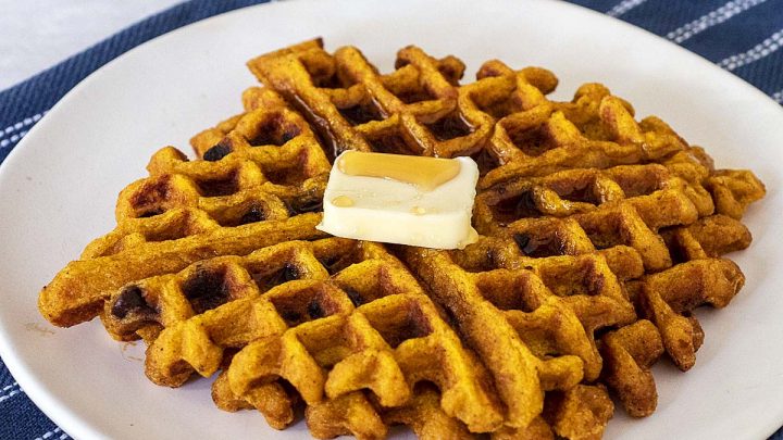 Pumpkin Chocolate Chip Waffles The Redhead Baker