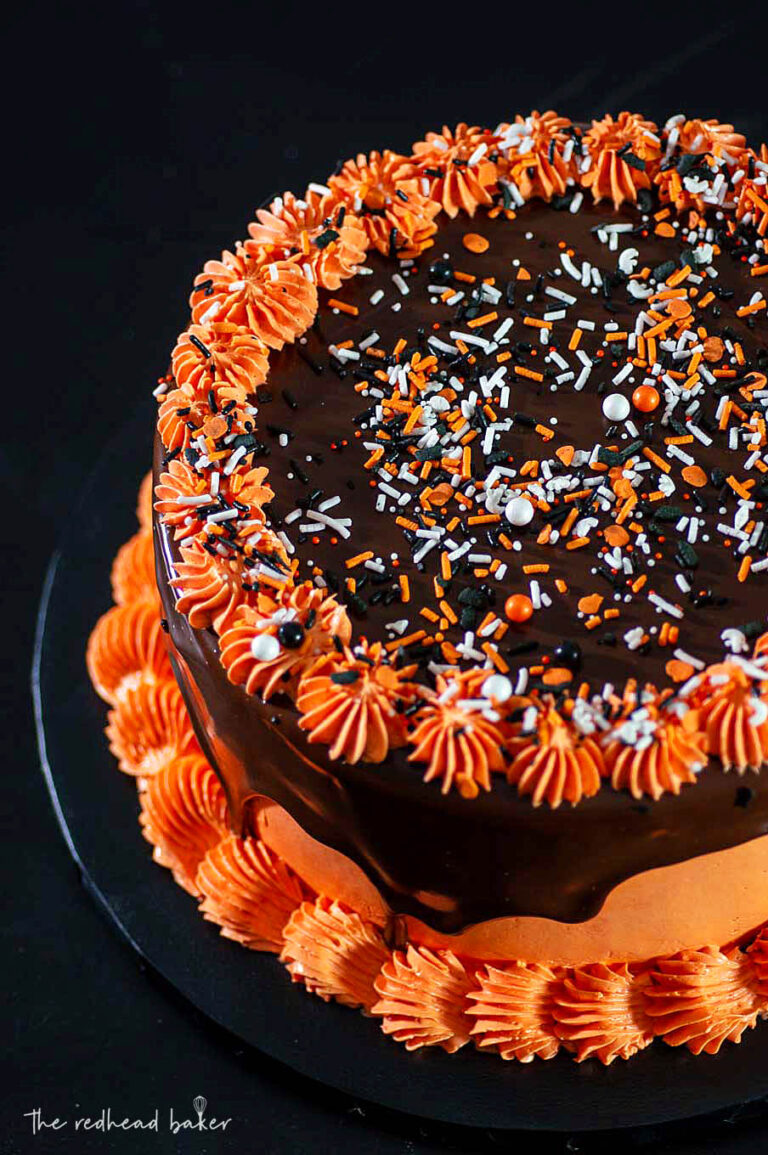 Halloween Layer Cake — The Redhead Baker