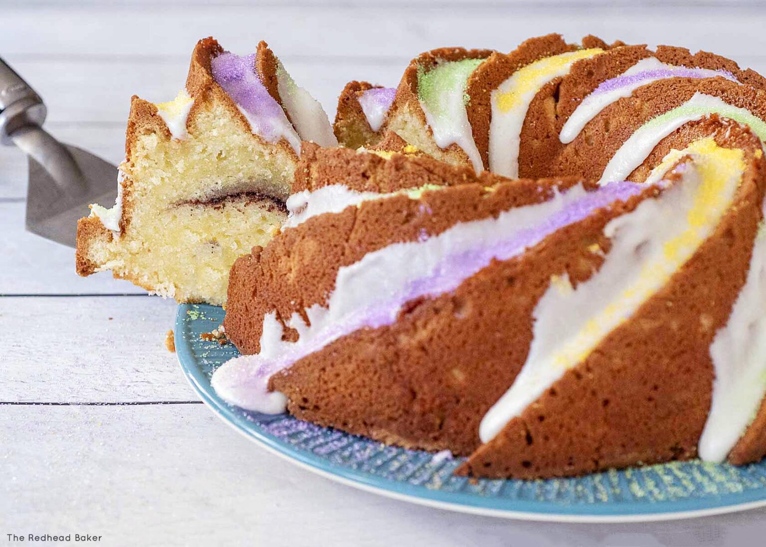 mardi gras bundt cake