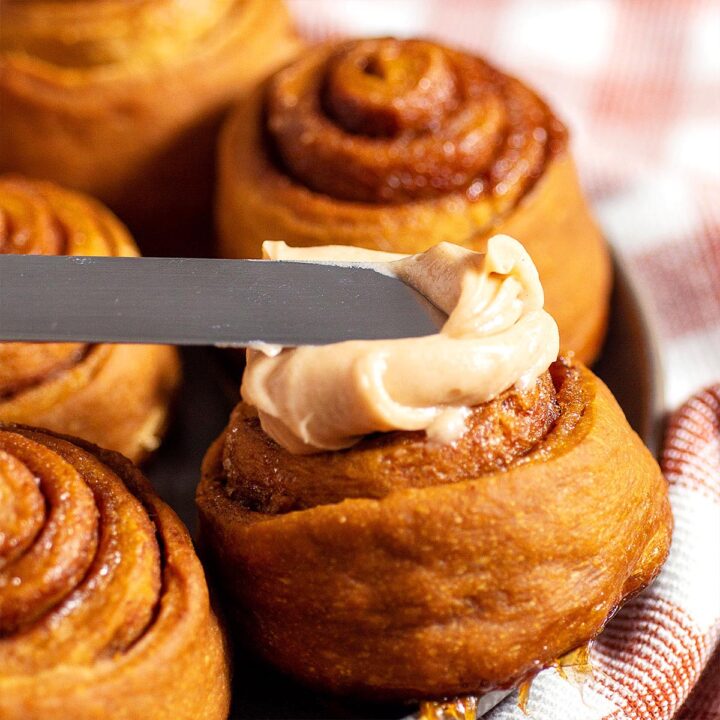 Overnight Gingerbread Cinnamon Rolls